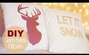 DIY Deer Head Pillow | Freezer Paper Fabric Stencils
