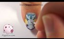 Blue baby dragon nail art tutorial