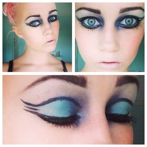 Playing around with some Halloween looks! Pretty mermaid eyes :) 