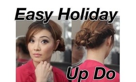 Easy Holiday Updo - NO HEAT  *Hair Tutorial*