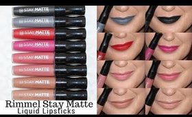 Rimmel Stay Matte Liquid Lip Swatches and Review