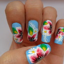 One Stroke Floral