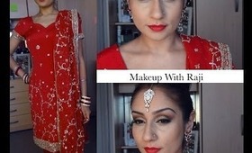 Diwali Karwachauth romantic makeup tutorial 2013 || Raji Osahn