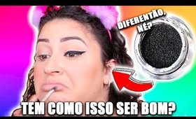 TESTEI UM DELINEADOR NA ESPONJINHA E TO CHOCADA! #FuncionaouDecepciona | Duda Fernandes