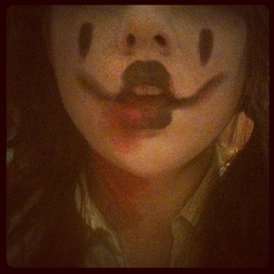 Evil clown makeup