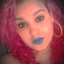 RX blue lip/ pink ombre 
