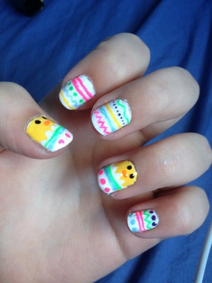 Easter nails inspired by cutepolish 