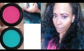 Passionate Pink & Electric Eel Blue 2-n-1 Amateur Eyeshadow Tutorials