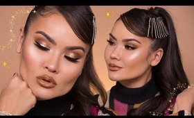 GOLD MAKEUP TUTORIAL | Maryam Maquillage