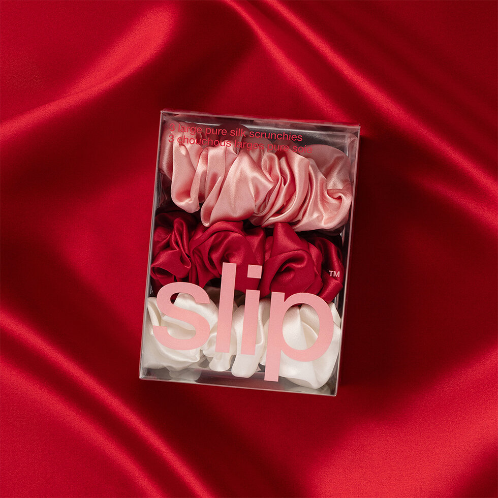 Slip Rosy Large Scrunchies