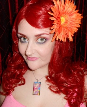 Inspired by my awesome red wig and fun flower clip