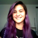 Purple hair.