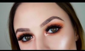 Jaclyn Hill Palette Fall Makeup // Orange Fall Makeup Tutorial