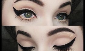 How To: Dramatic Winged Liner [w/ Gel Eyeliner]