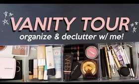 WHAT'S IN MY EVERYDAY VANITY: Organize & Declutter With Me! | Jamie Paige