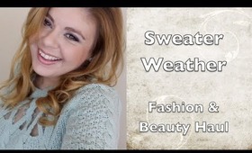 Sweater Weather Fashion & Beauty Haul | browslasheslips // maricelinwonder