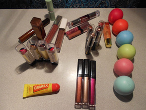 A sample of my lippies.