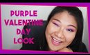 Purple Valentine Day Makeup Look ❤️ | Hooded Eyelids