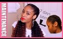 TWO FEED IN BRAIDS MAINTENANCE► NATURAL HAIR PROTECTIVE STYLE
