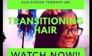 Silk Wrap on Transistioning hair! Follow me on instagram