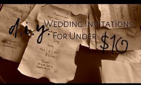 D.I.Y. Wedding Invitations | Under $10