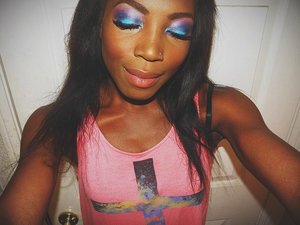 glittery eyeshadow look inspired from the blue, purple and black hues of the galaxy. Watch the tutorial here: https://www.youtube.com/watch?v=8fnmG9zIxc8&list=UUMpweAU0Nyb1Hc7kZfbItOQ&index=4