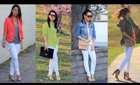 Styling :: 4 Looks & 1 Pair of White Pants