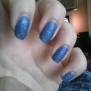Blue sugar mat nails 