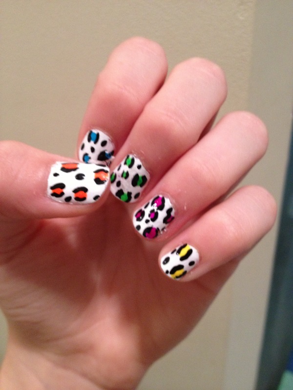 Rainbow cheetah nails | Alyson H.'s (alycatC) Photo | Beautylish