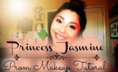 Princess Jasmine Inspired Prom Makeup Tutorial // Gold + Turquoise