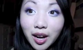 Purple and Blue Prom makeup tutorial 2013