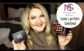 MAKEUP GEEK ICONIC LIPSTICKS | 20 Lip Swatches