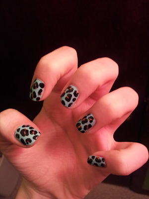 This is my blue, black, and brown leopard print! I love it! What do you think?
