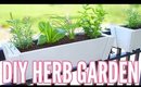 DIY HERB GARDEN | How To Plant an Herb Garden - Great for Apartments!! Easy Beginner Gardening!!