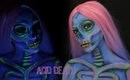 skull body painting UV ♥ACID DEATH