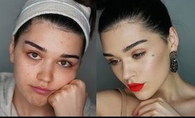 SPRING GLAM feat  Bright Lips MAKEUP TUTORIAL