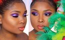 Purple Smokey Eye/No wing liner *Full Face MakeUp tutorial - Queenii Rozenblad