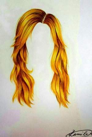 I have drawn this hair in 3-4 hours.♡