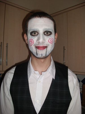 Guess who? Haha! This was probably the most fun look I've done on someone. Just some face paint with no special effects.