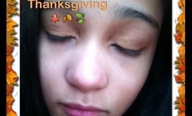 Thanksgiving Makeup Tutorial: Pumpkin Spice Latte