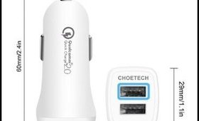 Quick Charge 2.0 CHOETECH 30W Smart Dual | Review