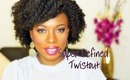 Super Defined Twistout using Mixed Roots Curl Stretching Cream (4B/4C Hair)