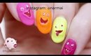 Funny faces nail art tutorial