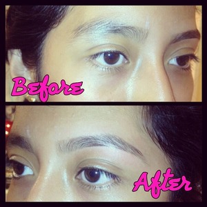 Brow mapped her and gave her a perfect shaped eyebrow!