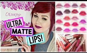 Colourpop Ultra Matte Lips | First Impression + Lip Swatches ALL 25 Shades