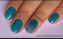 Caviar Ombre "Frosted" Winter Nail Art Design