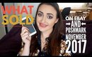 WHAT SOLD ON EBAY and POSHMARK | My First Return! | November 2017