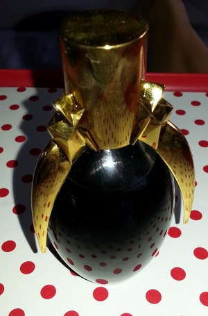 this is lady gaga new perfume just  love it and it is so cool that it is black. its really sweet and light smell. 