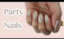 Last Minute New Year's Eve Nails | Gold & Silver Glitter
