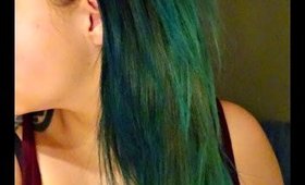 Turquoise Ombre Hair Dying Experience ft. Ice Cream & Manic Panic products